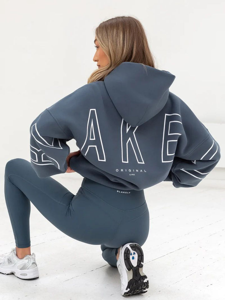 Women Oversized Hoodie Thick Loose Hip Hop Style Street