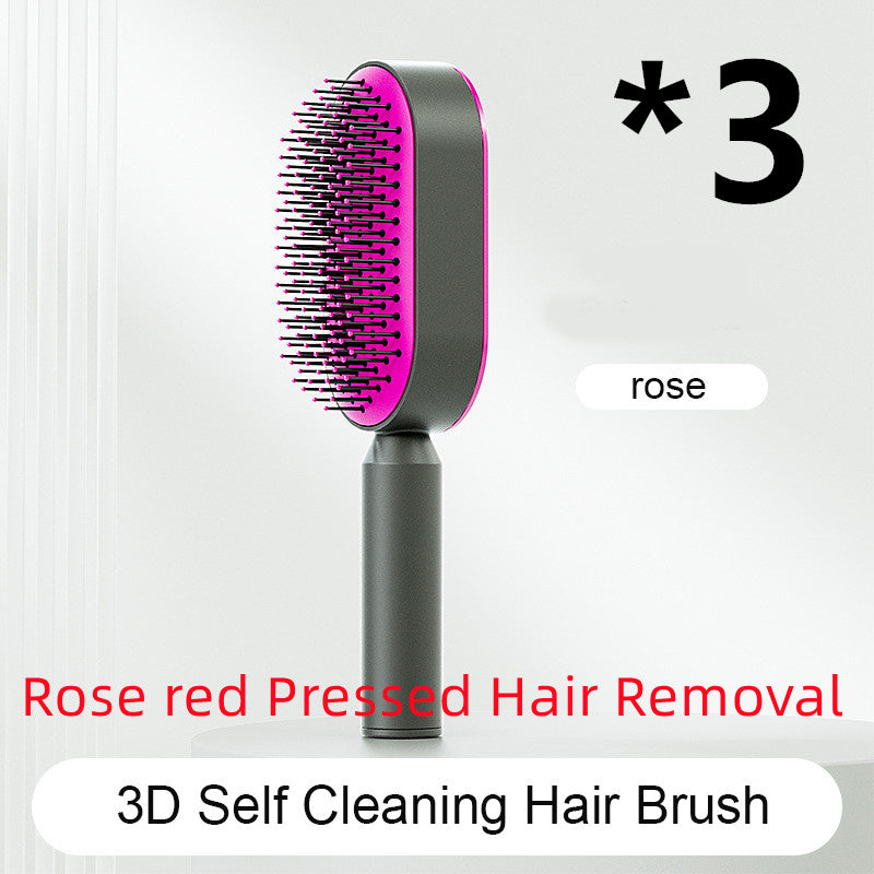 Self Cleaning Hair Brush – Detangle & Shine