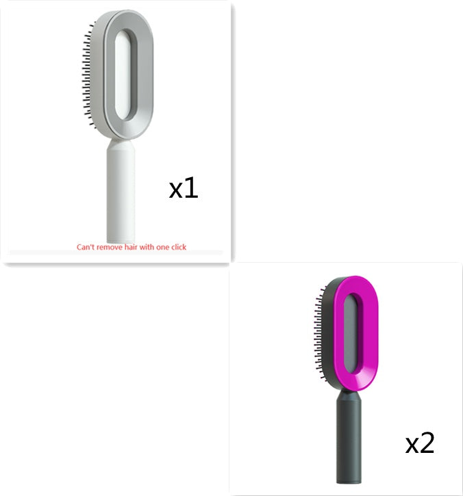 Self Cleaning Hair Brush – Detangle & Shine