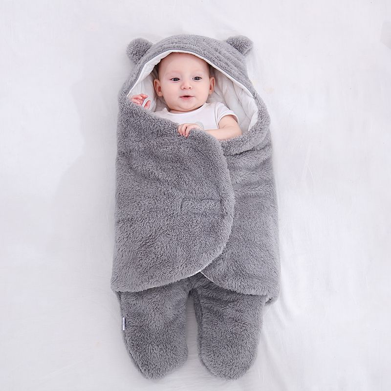 Baby Sleeping Bag Newborn Winter Warm Cotton Swaddle