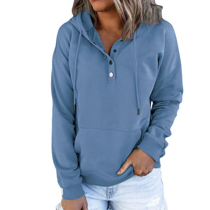 Women’s Hooded Sweatshirt – Loose Fit, Pockets