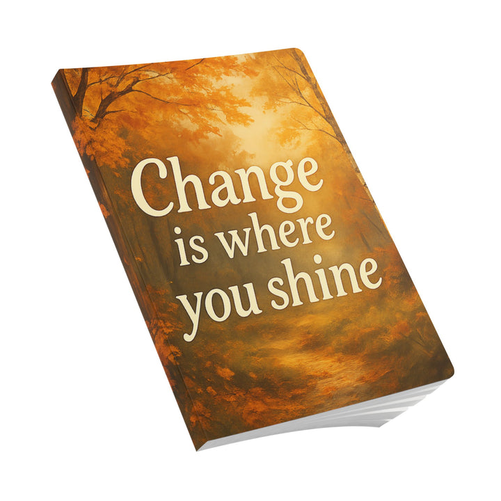Inspirational journal image showing the compact 5.75 x 8 inch format and ruled page design for everyday writing and reflection.