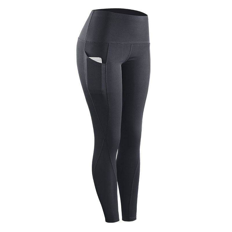 Compression Fitness Leggings Women High Waist Pocket