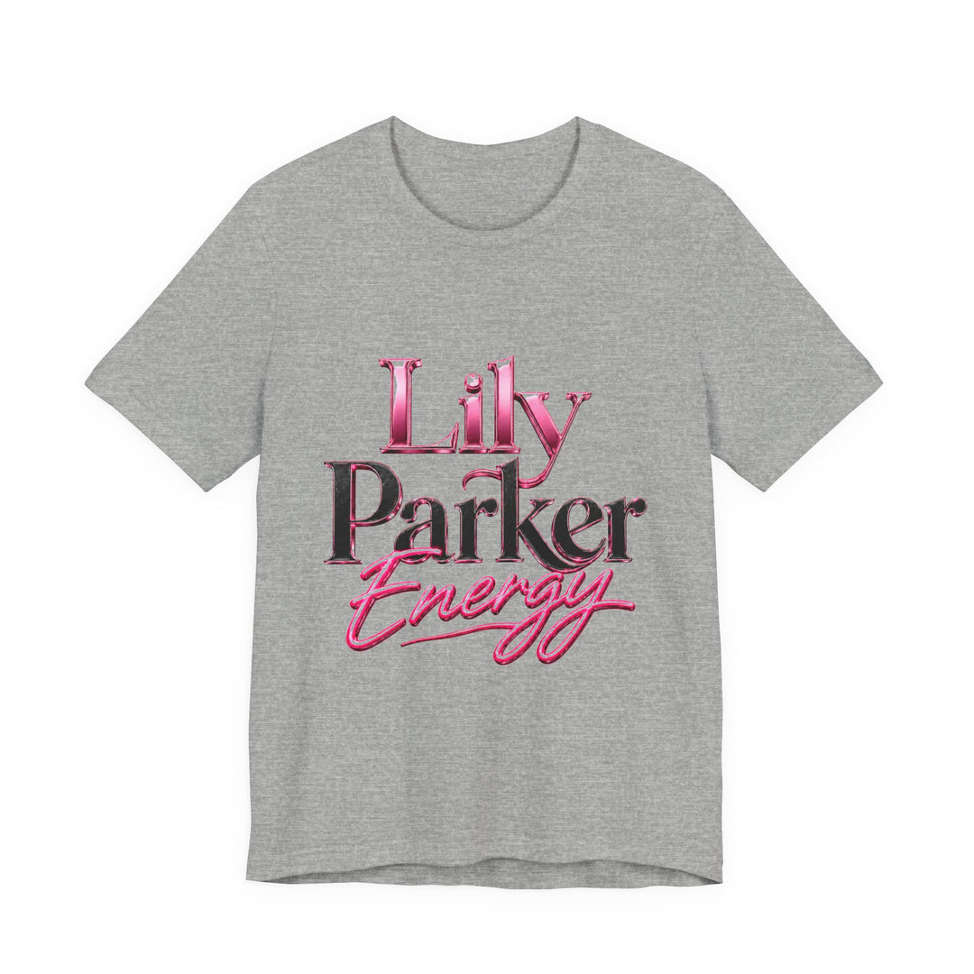 Gray t-shirt with &