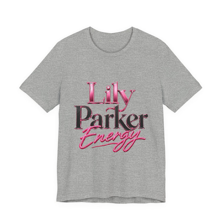 Gray t-shirt with &