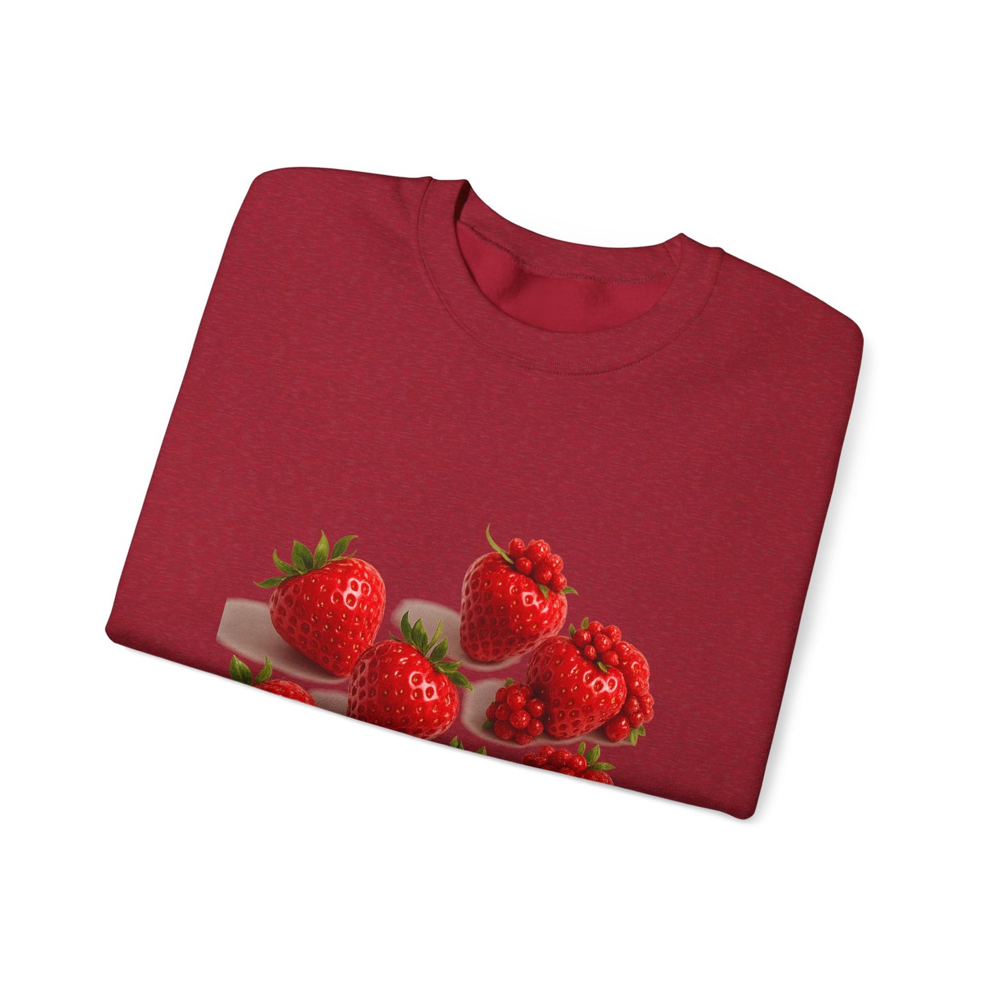 Strawberry Sweatshirt – Cozy Unisex Crewneck for Fall