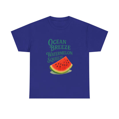 Watermelon Summer Tee – Unisex Cotton Beach Shirt