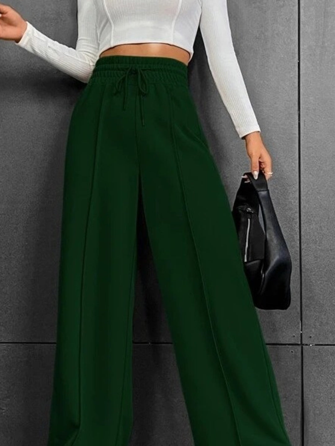 women pocketed wide leg pants relaxed summer outfit look