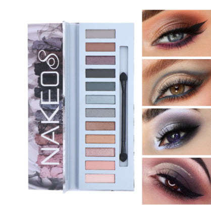 12-color eye shadow product view showing the multi-color palette format, displayed clearly for design detail before ordering.