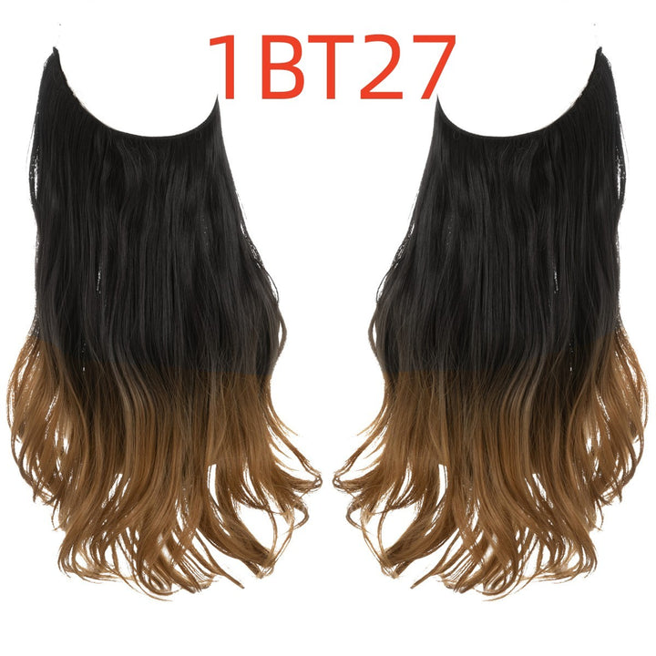 Long Curly Fish Line Wig – Heat-Resistant Fiber