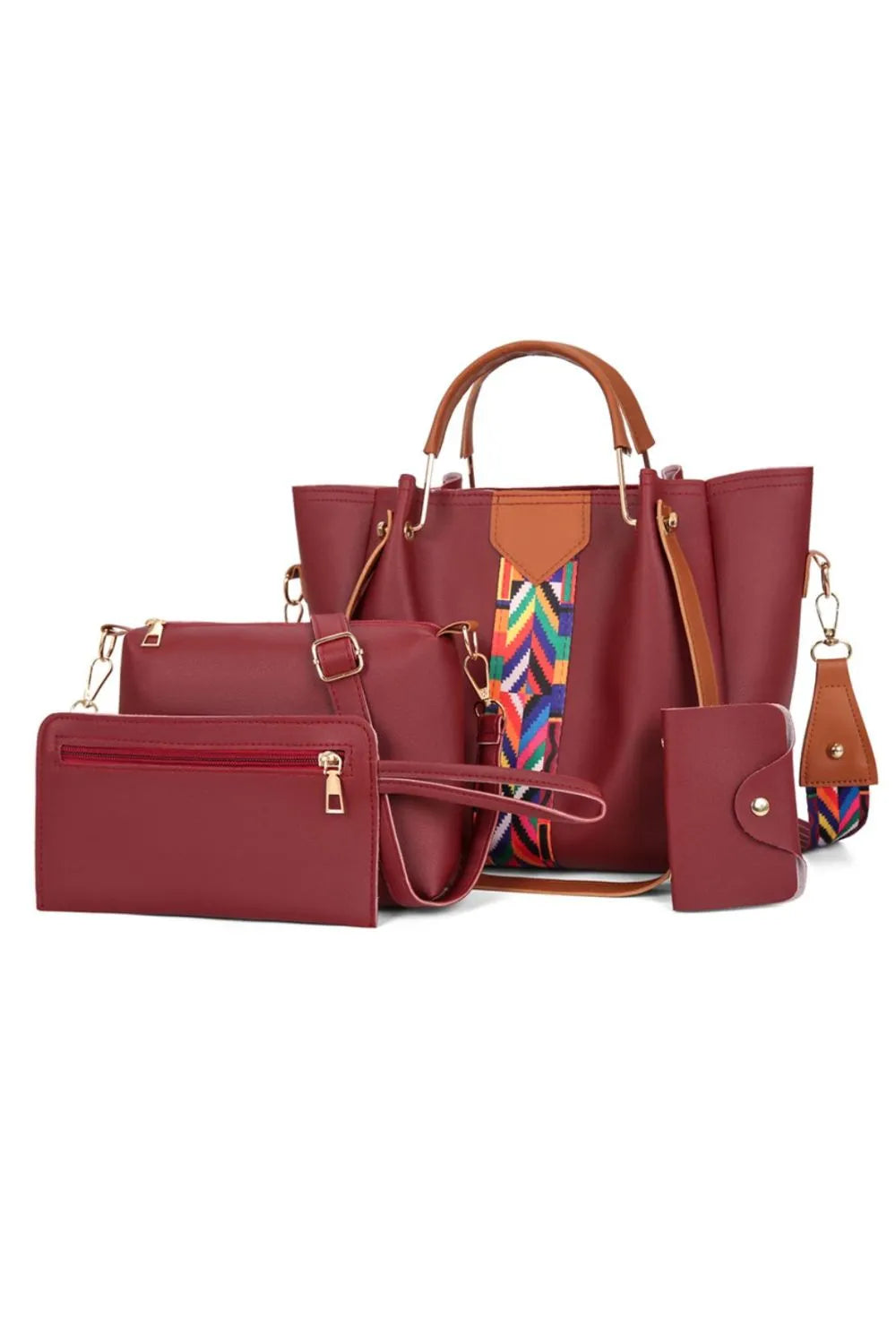 4-Piece Geometric Bag Set: From Office to Evening