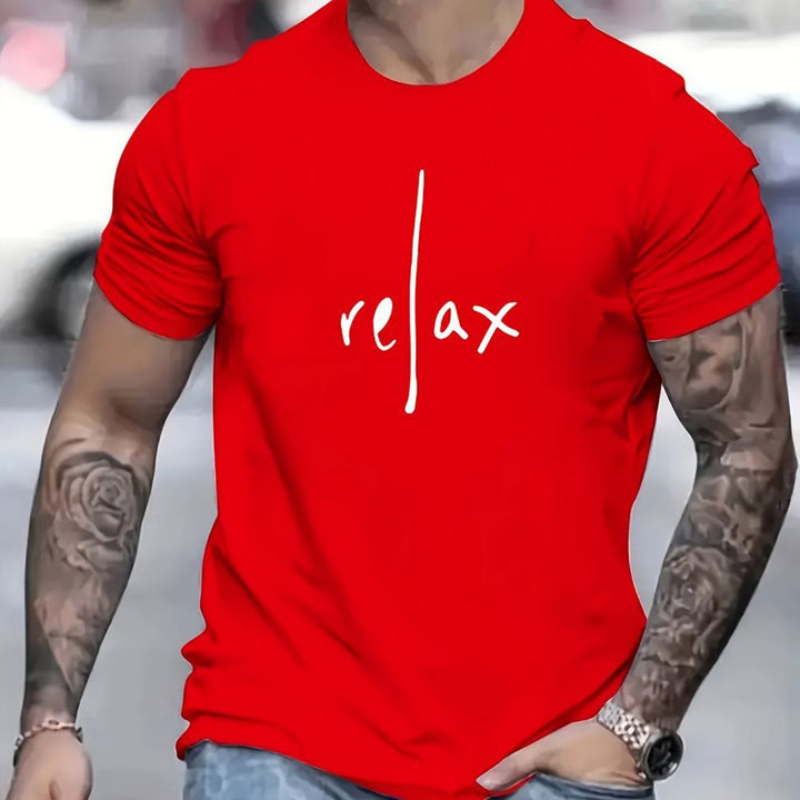 Red t-shirt with &