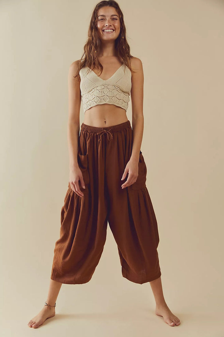 Women’s Wide Leg Pants - Effortless Draped Comfort Fit
