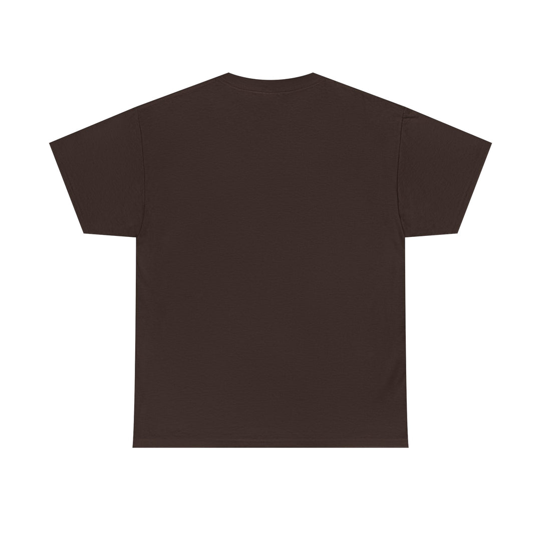 Plain brown t-shirt on a white background