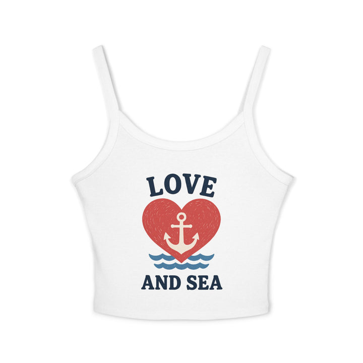 White tank top with &