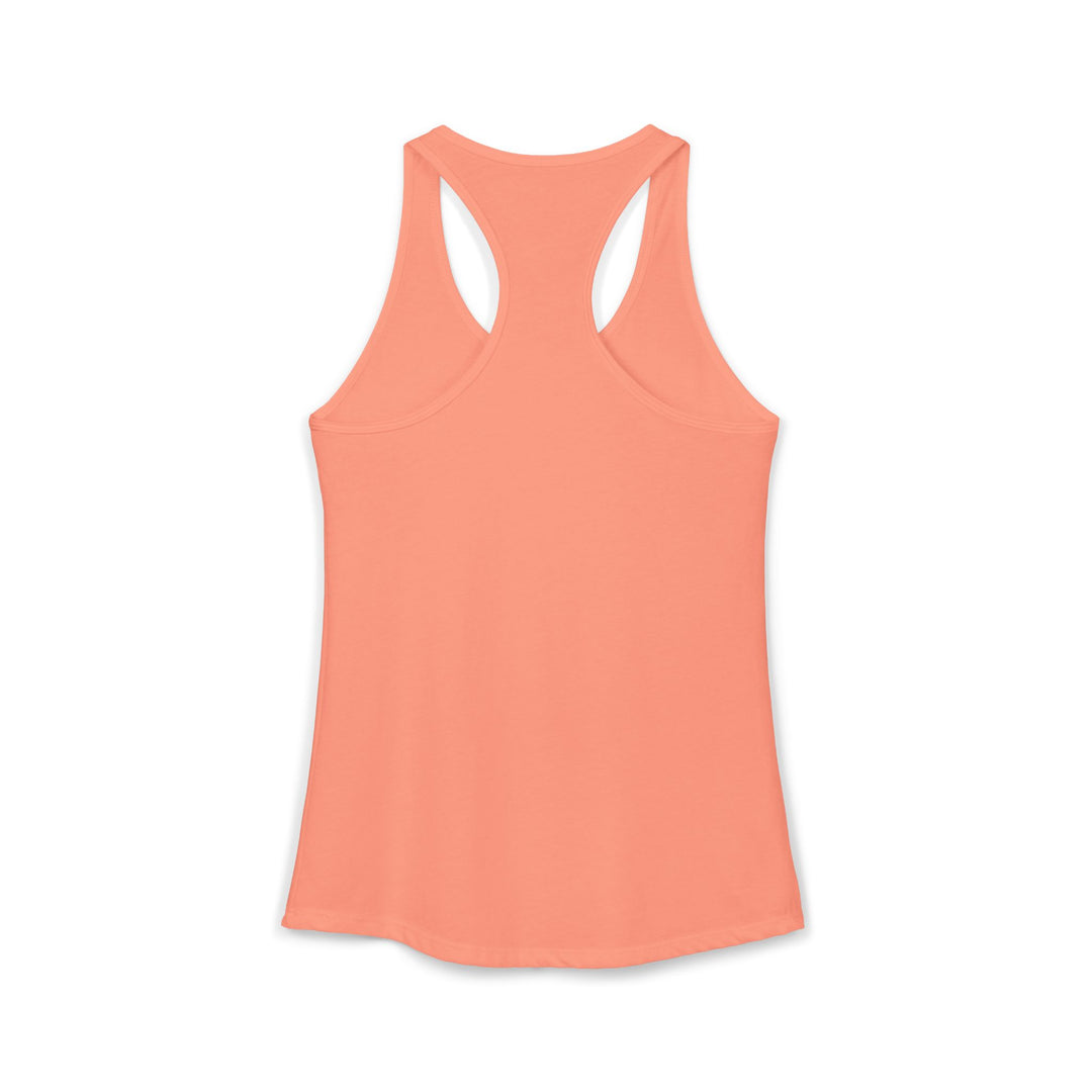 Coral tank top on a white background