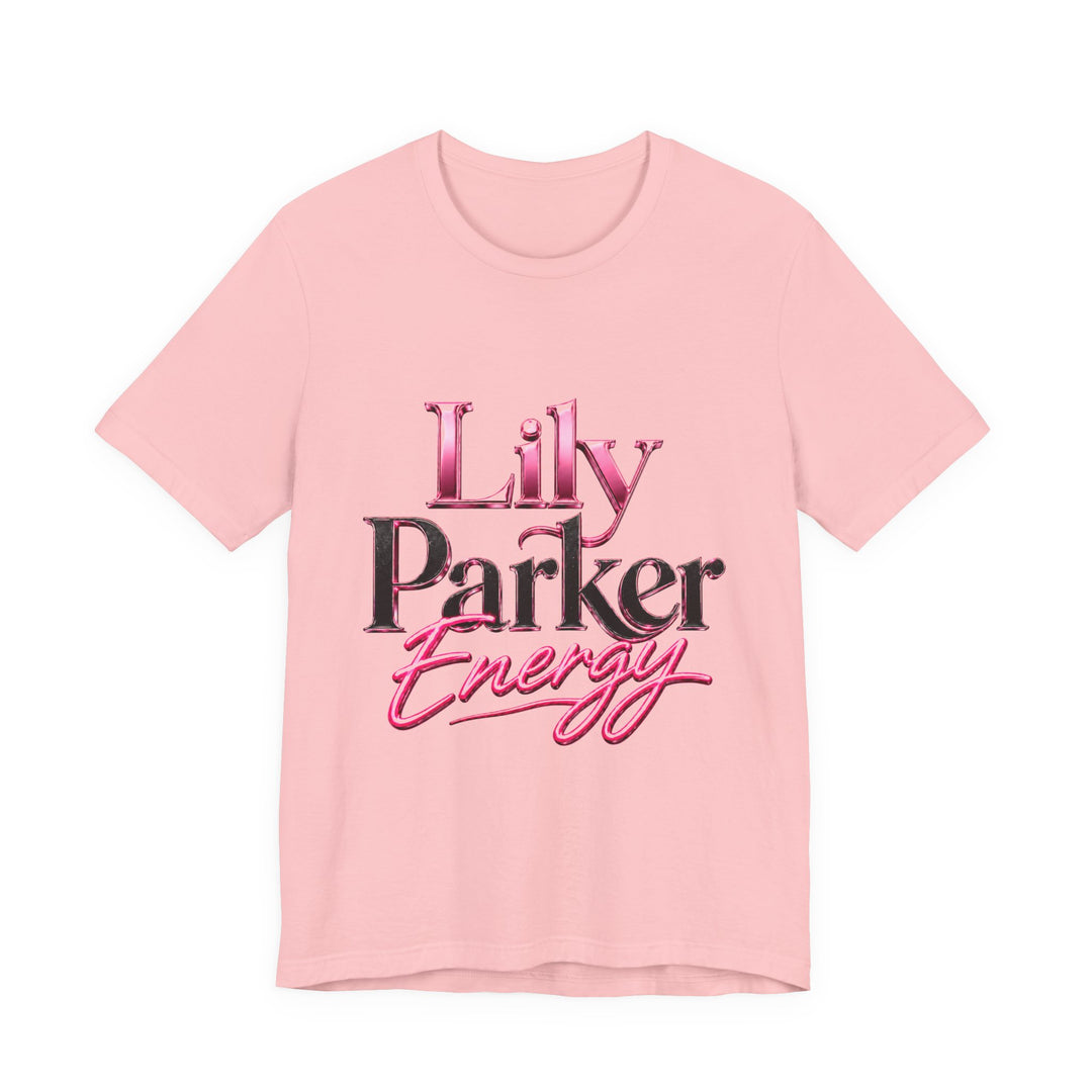 Pink t-shirt with &