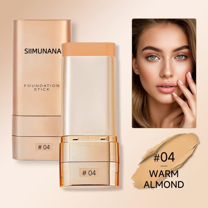 makeup stick highlighting and contouring face
