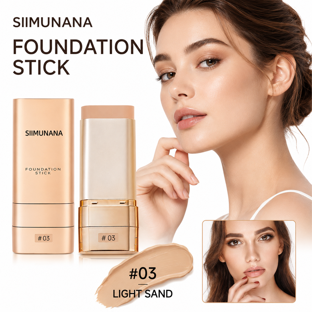 Smooth cover foundation stick for redness, spots, and uneven tone