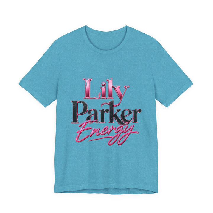 Blue t-shirt with &