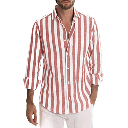 Men’s Yarn-dyed Striped Shirt – Easy Everyday Style