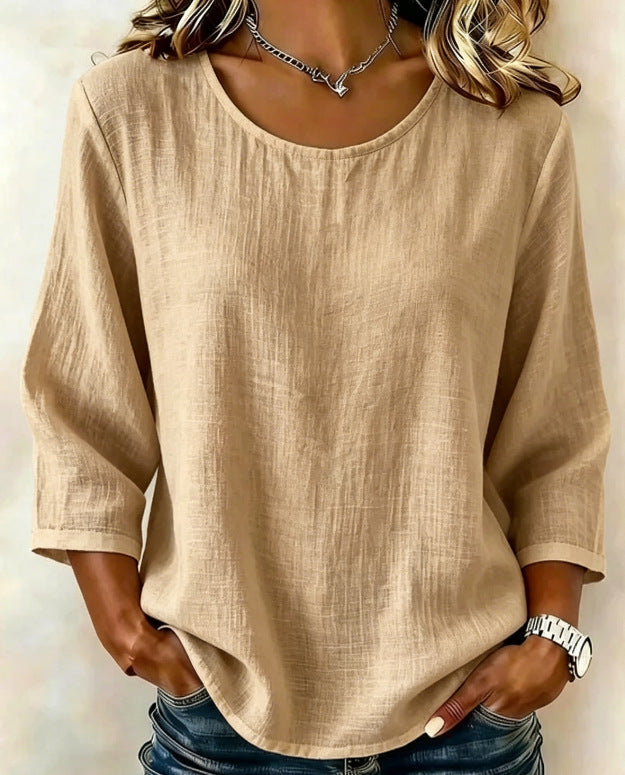 Additional product view of the solid-color women&