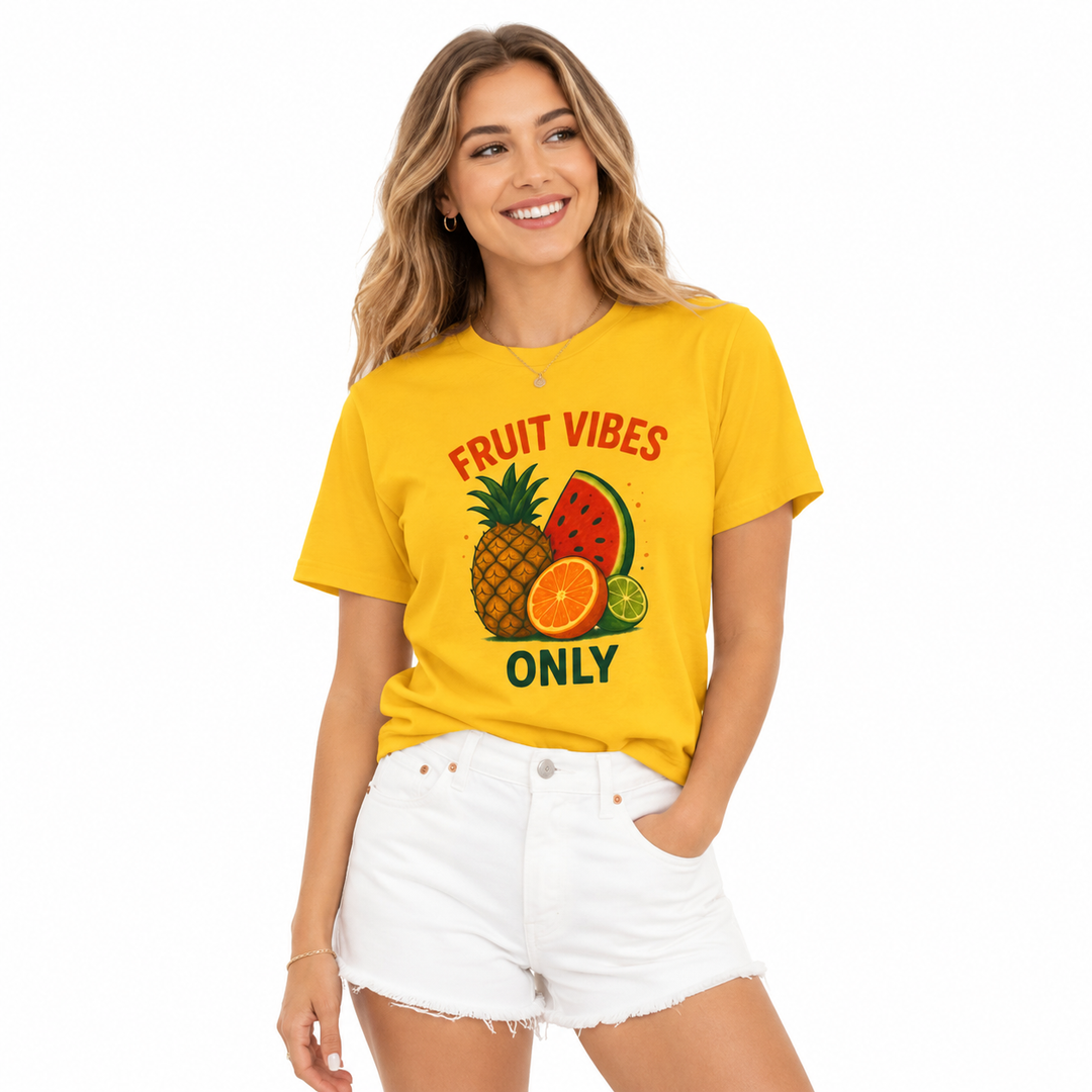 Fruit Graphic Tee - Tropical Cotton Style