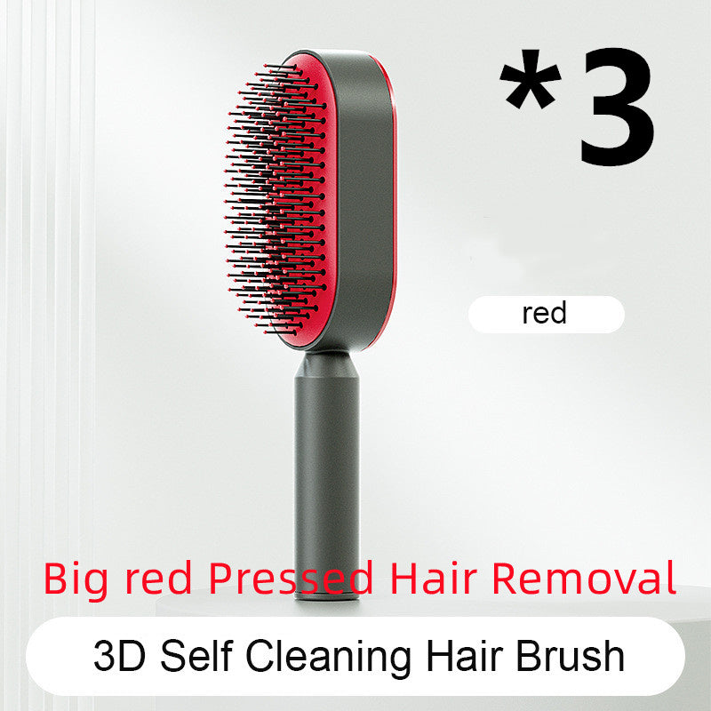 Self Cleaning Hair Brush – Detangle &amp; Shine