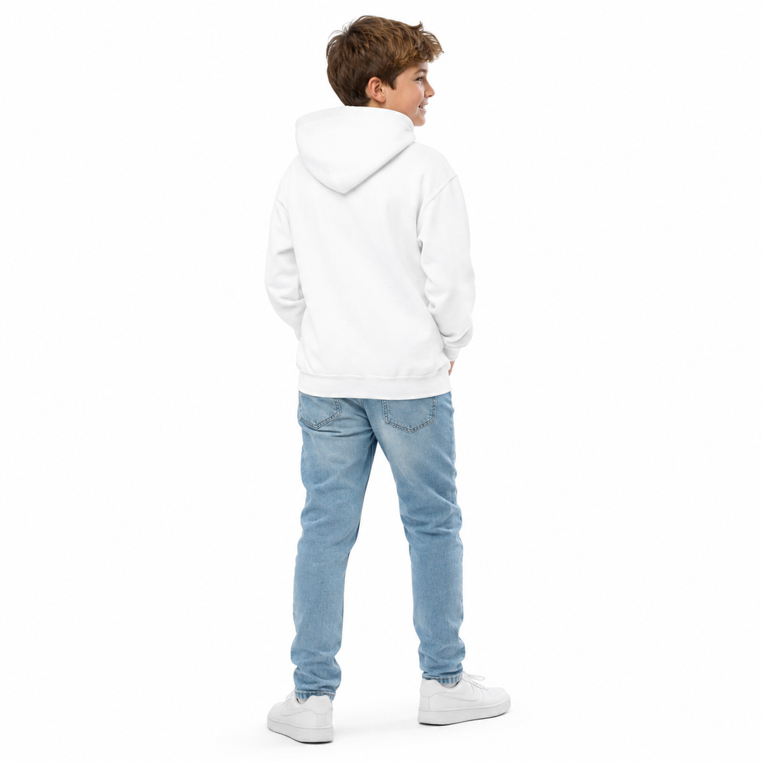 Kids hoodie with heartfelt Mama design, comfortable pullover for school and play