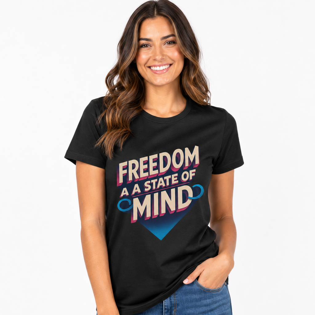 Women's Empowerment T Shirt - Freedom State Of Mind Tee