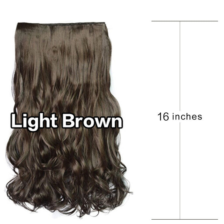heat resistant curly hair extensions clip in easy styling flexible curls

