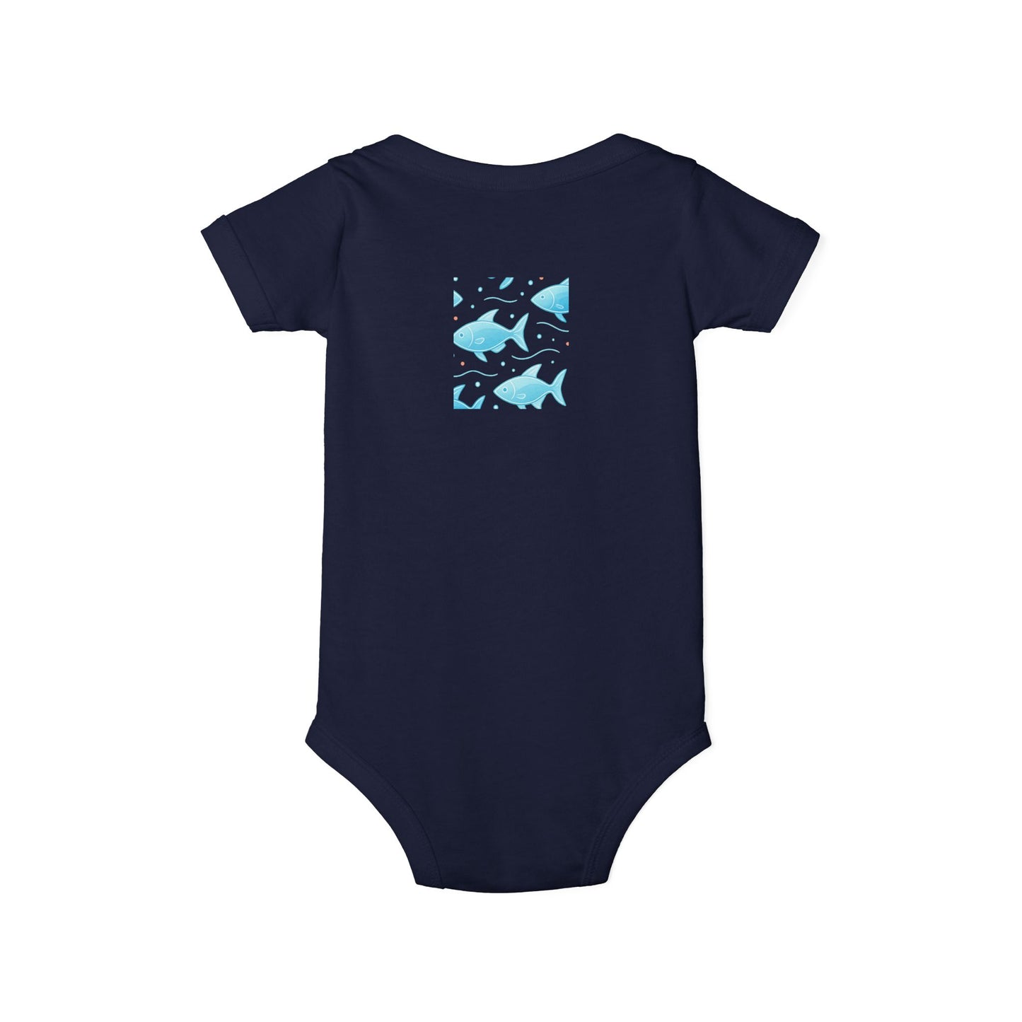 Baby Bodysuit – Ocean Style, Soft Airlume Cotton