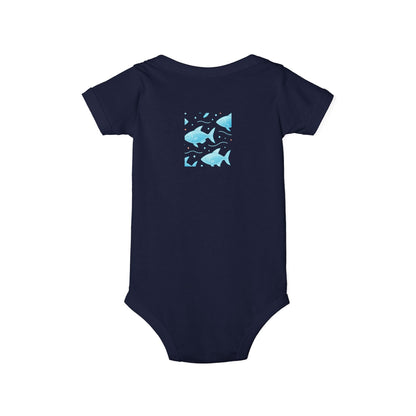Baby Bodysuit – Ocean Style, Soft Airlume Cotton