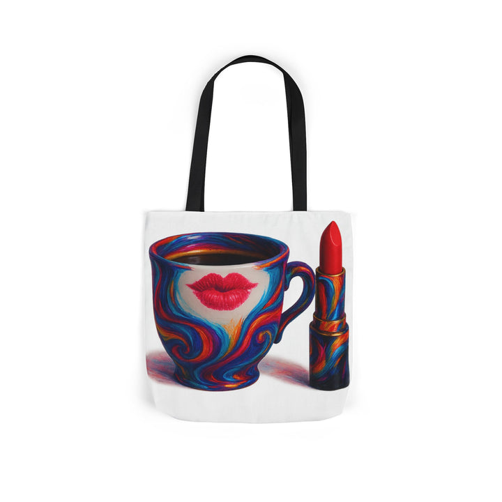 Canvas Tote Bag with 5-Color Straps &amp; Sleek Black Lining