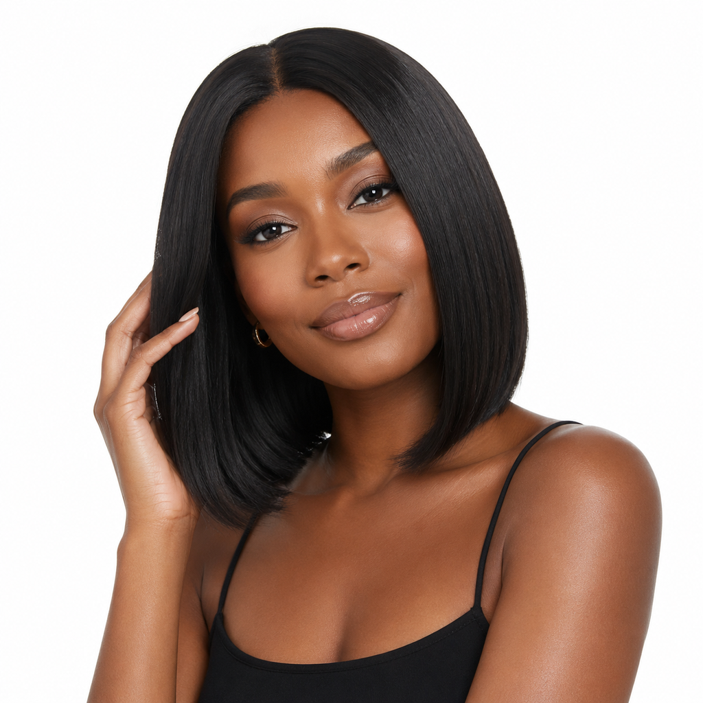 Short Bob Wig - Sleek Style for Black Women Daily Wears