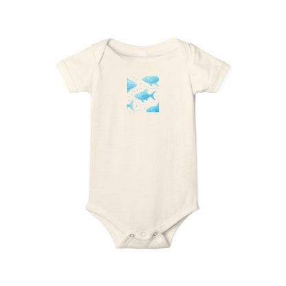 Baby Bodysuit – Ocean Style, Soft Airlume Cotton