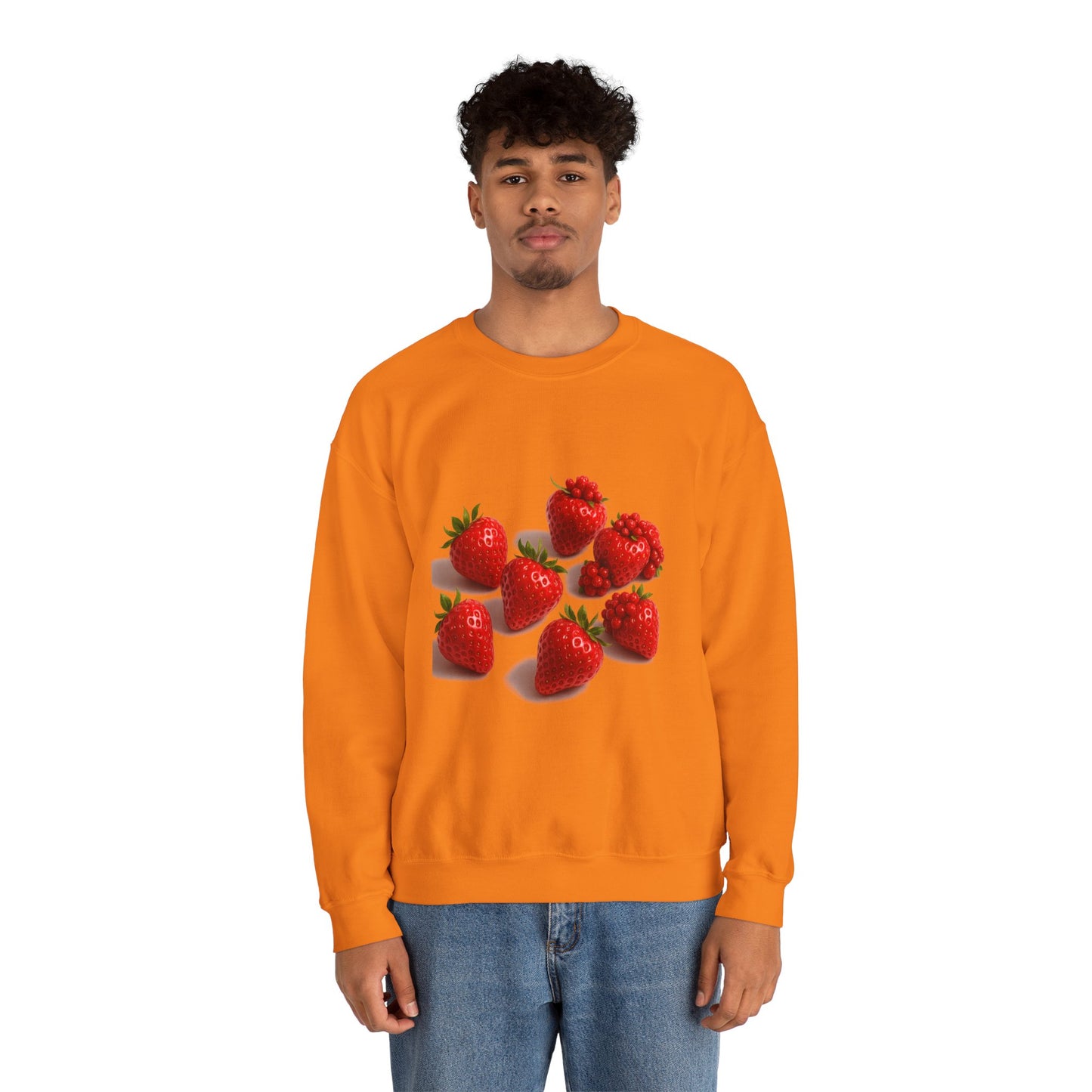 Strawberry Sweatshirt – Cozy Unisex Crewneck for Fall