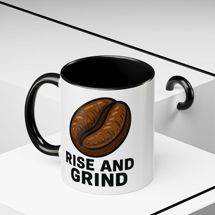 Motivierende Kaffeetasse - Rise and Grind