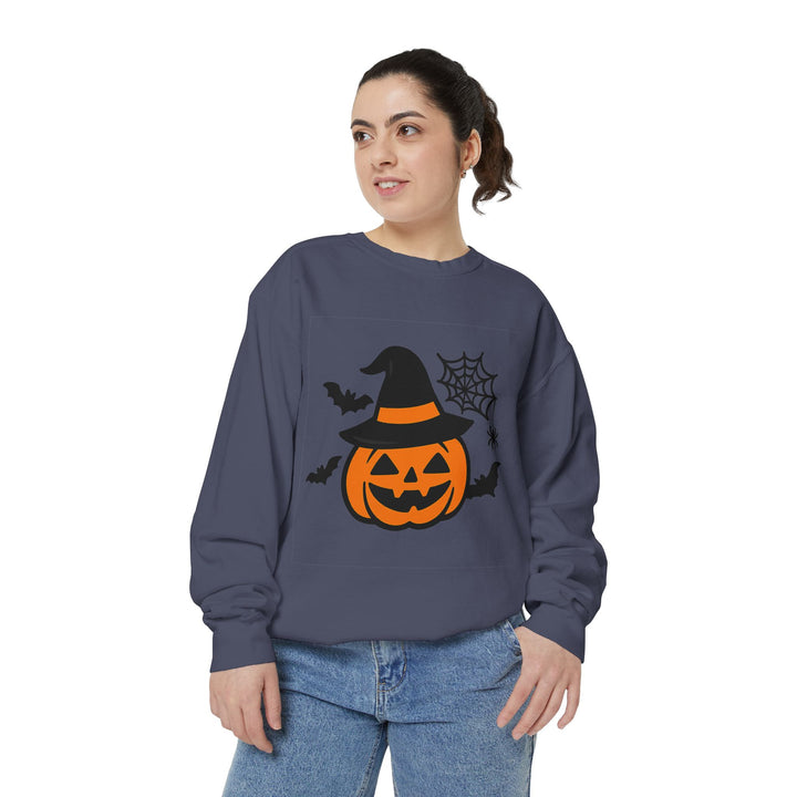 Cozy Halloween Pumpkin Sweatshirt – Unisex Fall Style