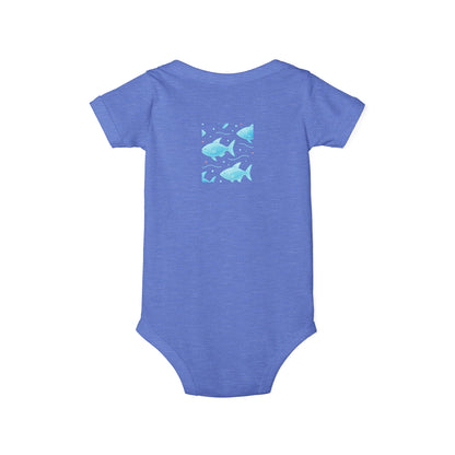 Baby Bodysuit – Ocean Style, Soft Airlume Cotton