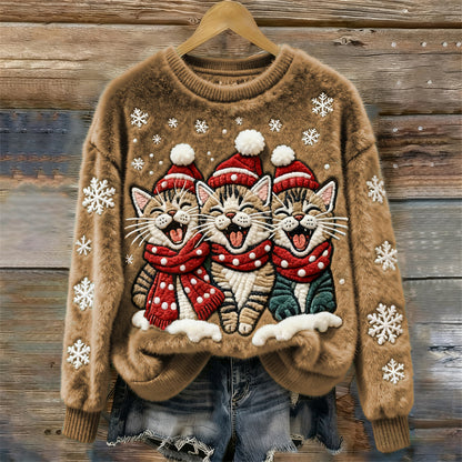 Christmas Sweatshirt Womens - 3D Flannel Cozy Gift Idea