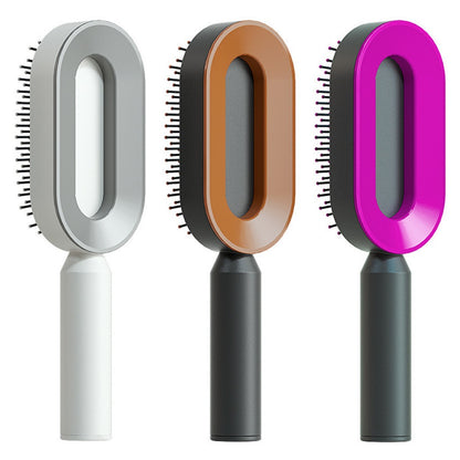 Self Cleaning Hair Brush – Detangle & Shine