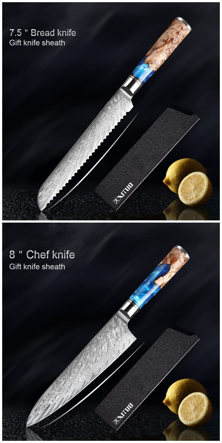 Professional Kitchen Knife Set Stainless Steel Chef Knives