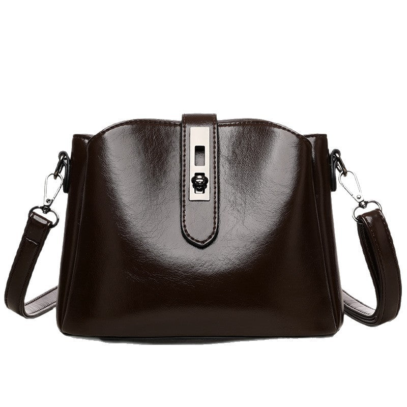 retro fashionable women's bag showcasing premium PU material and timeless design appeal