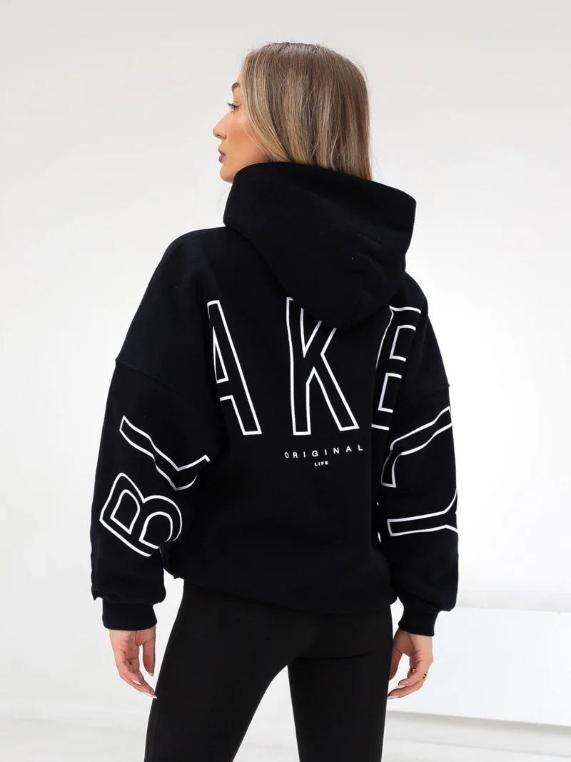 Women Oversized Hoodie Thick Loose Hip Hop Style Street