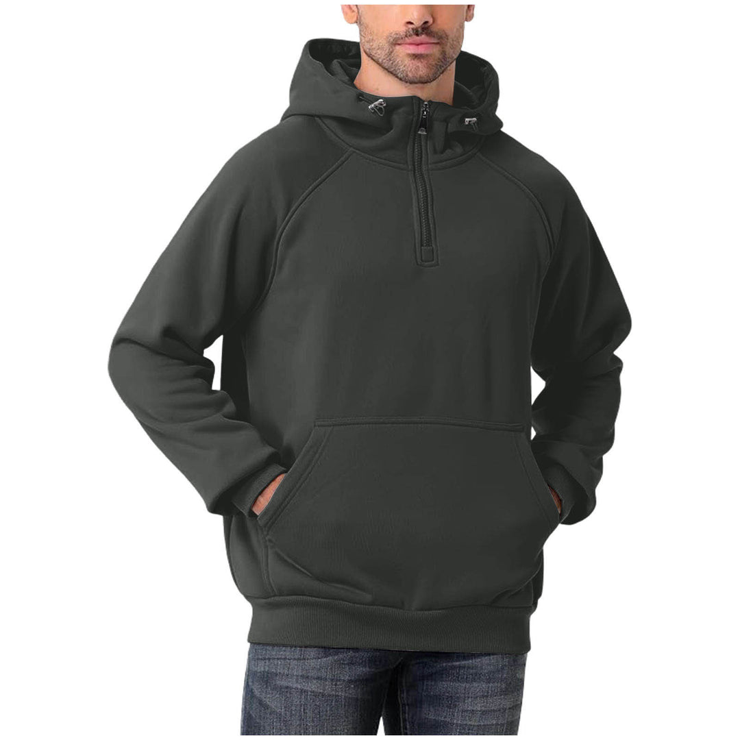 Men’s hooded sweatshirt styled for everyday wear with a simple laid-back fit