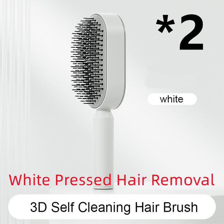 Self Cleaning Hair Brush – Detangle &amp; Shine