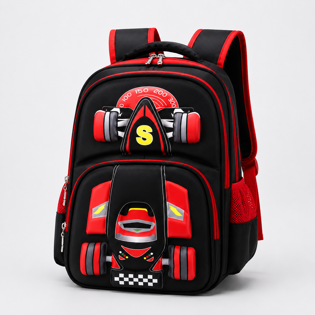 Trolley for Backpack Boys 3D Car School Bag With Wheels