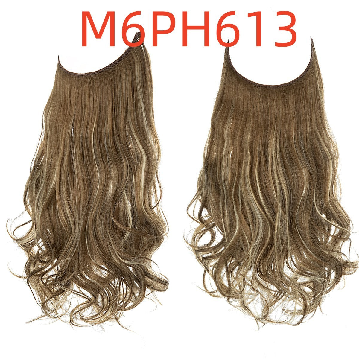 Long Curly Fish Line Wig – Heat-Resistant Fiber
