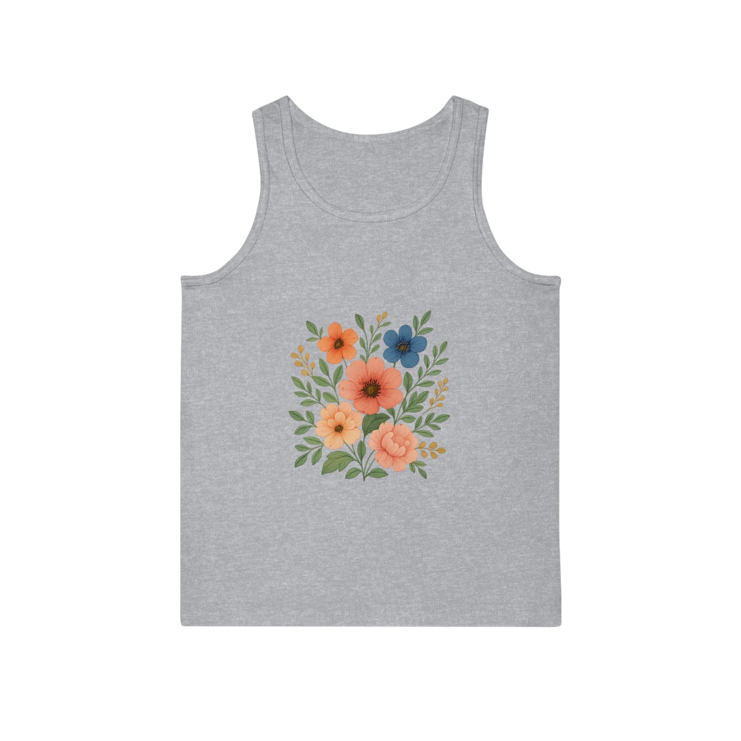 Floral Print Summer Tank Top – Unisex & Breezy